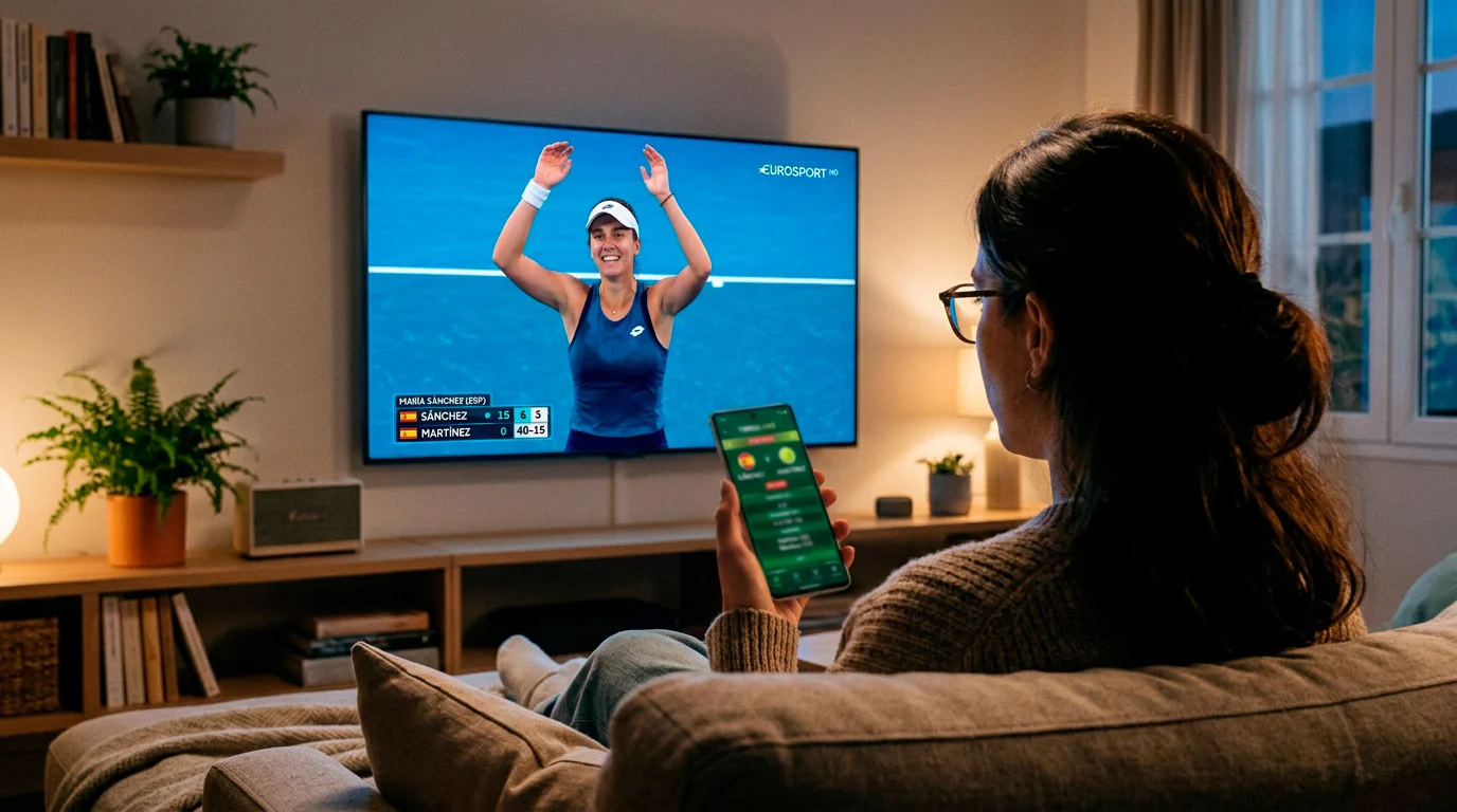 Apuestas en vivo durante un partido de tenis femenino WTA con cuotas en directo